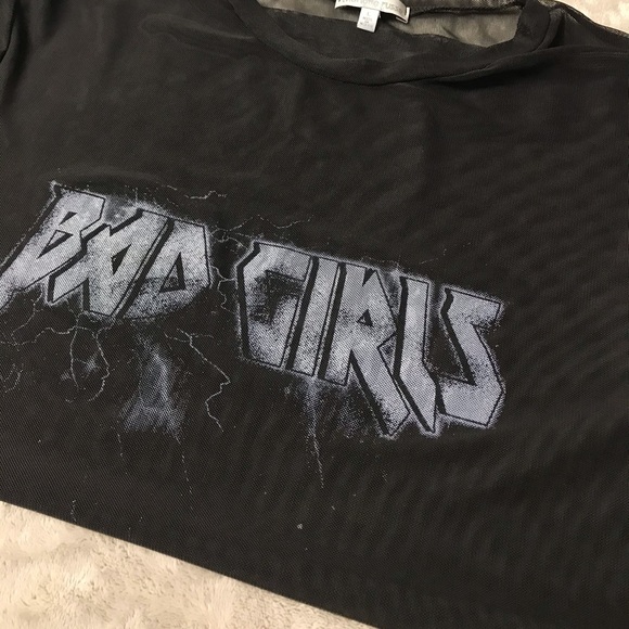 Charlotte Russe Sheer Mesh See Through Top - Picture 2 of 11